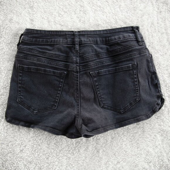𝅺Bullhead Denim Super High Rise Black Jean Shorts - Picture 3 of 3